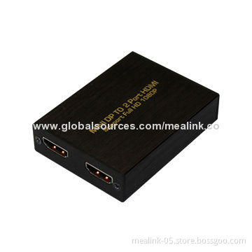 Mini DP to 2 Ports HDMI Converter, 0 to +40°C Operating Temperature RangeNew